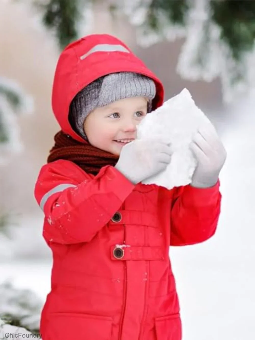 3 Pairs Toddler Winter Knitted Gloves Full Finger Mittens for Boys Girls